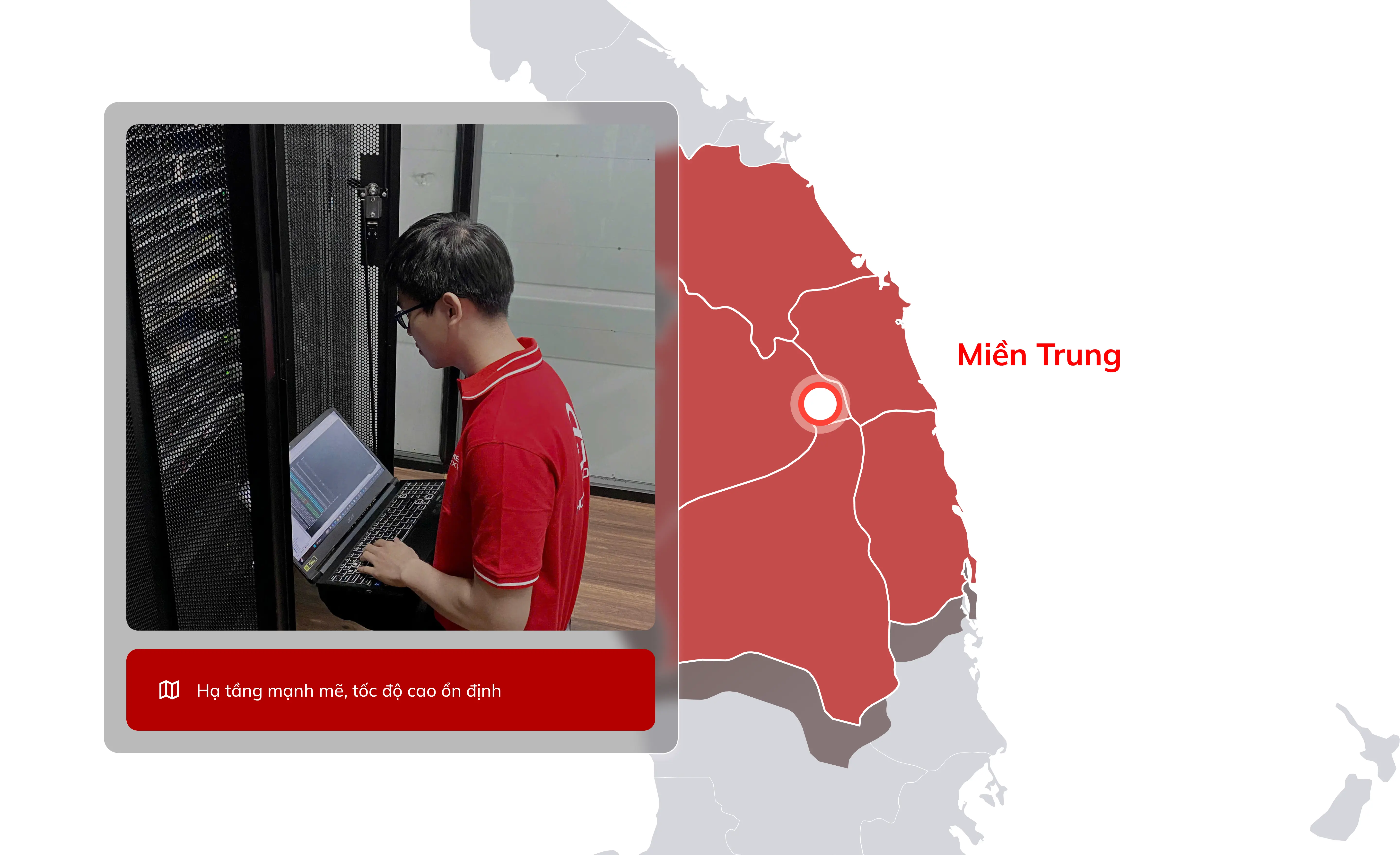 Bản đồ cơ sở hạ tầng phía Trung của chúng tôi